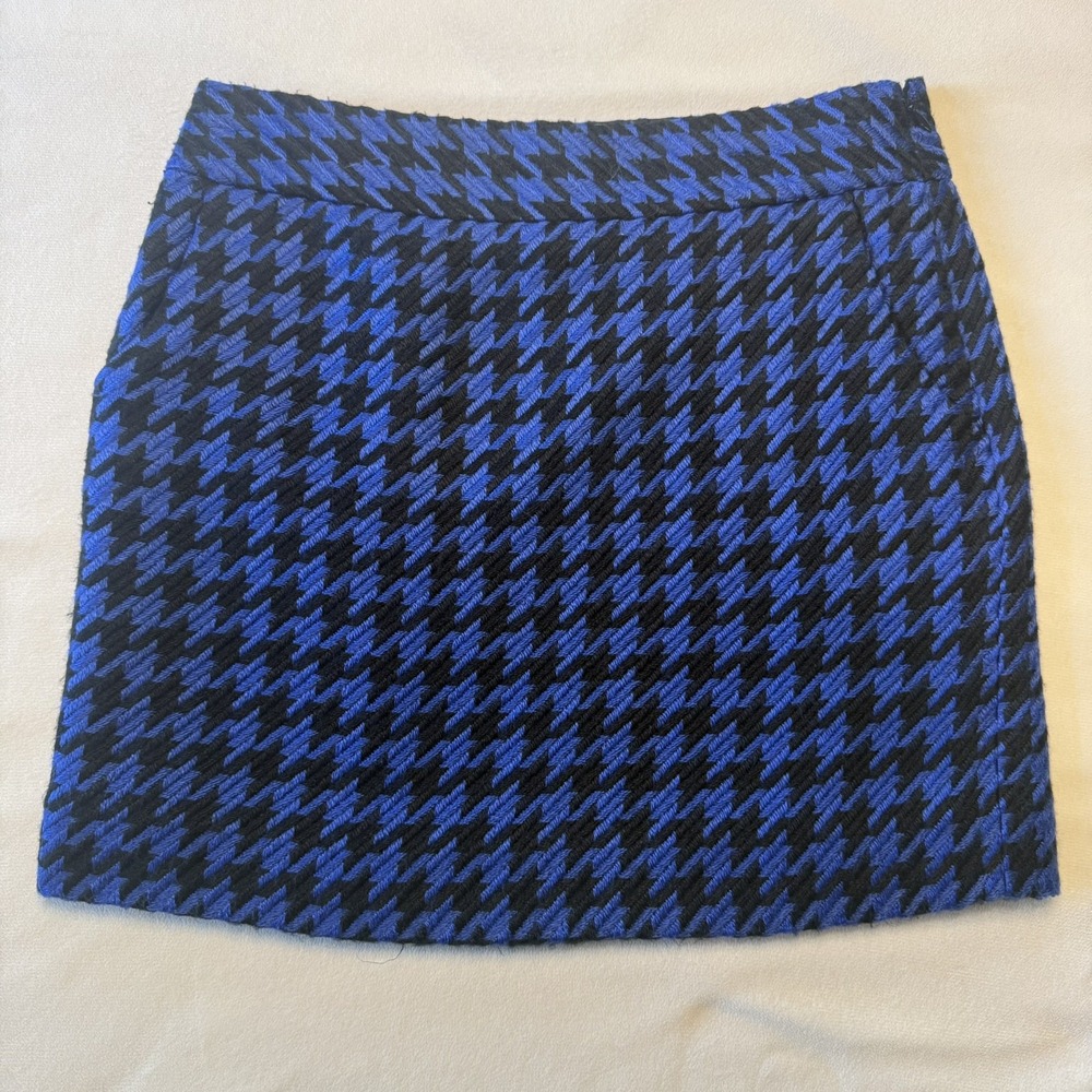 The Limited - Wool blend Houndstooth Short Lined Skirt - Size 4 preppy academia